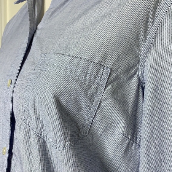 GAP FACTORY Light Blue Button-Down Casual Shirt M - Picture 4 of 8